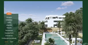 Suite digital corporativa para oficinas de venta inmobiliaria integrando todas las herramientas interactivas.